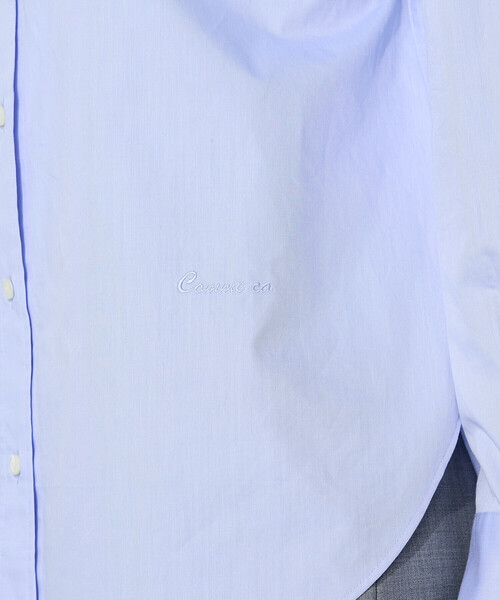 COMME CA（コムサ）の「コットンブロード／アイランドコットン ベーシックシャツ（シャツ/ブラウス・レディース・サックスブルー/ホワイト・11号/9号）」の16枚目の写真