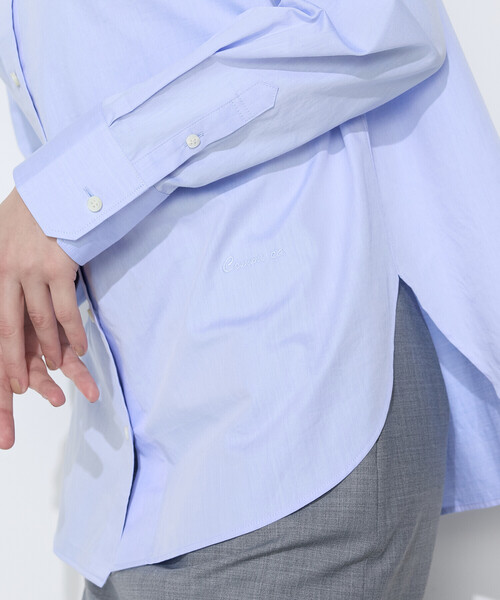 COMME CA（コムサ）の「コットンブロード／アイランドコットン ベーシックシャツ（シャツ/ブラウス・レディース・サックスブルー/ホワイト・11号/9号）」の17枚目の写真