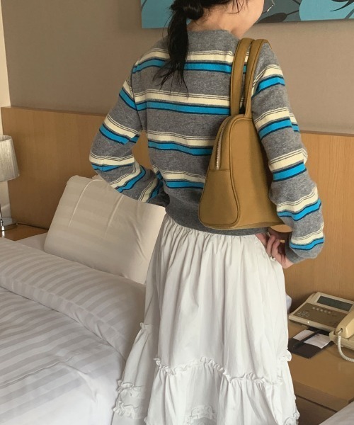 FAVORITO(ファヴォリート)の「フリルスカート(スカート・レディース・ブラック/ホワイト・F)」の17枚目の写真