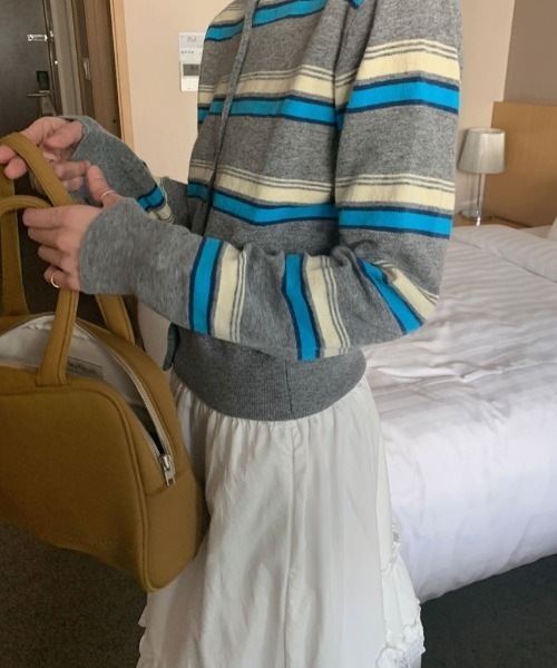 FAVORITO(ファヴォリート)の「フリルスカート(スカート・レディース・ブラック/ホワイト・F)」の13枚目の写真