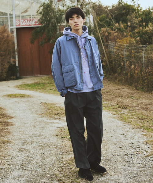 JOURNAL STANDARD（ジャーナルスタンダード）の「T/W ストライプ 2タック トラウザー スラックス（スラックス・メンズ・チャコールグレー/ブラック・MEDIUM/LARGE）」の12枚目の写真