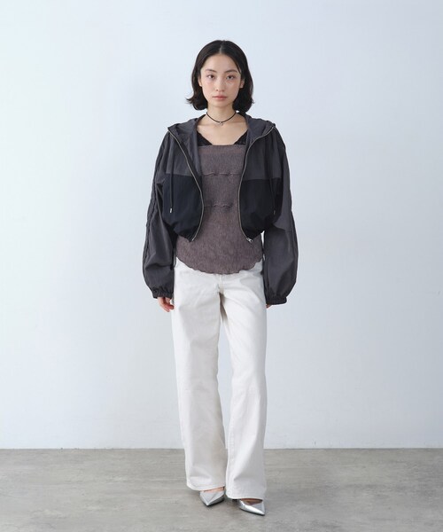 CODE A(コードエー)の「【Re】sensual lace sheer top(Tシャツ/カットソー・レディース・オフホワイト/ライトグレー・00)」の13枚目の写真