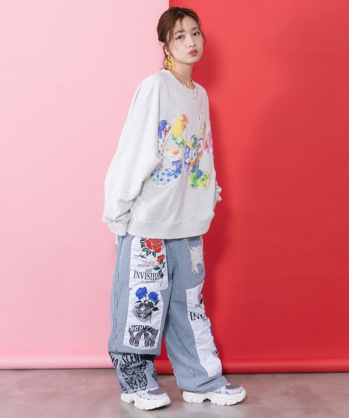 ScoLar(スカラー)の「161609:アップリケ×刺繍デニムorツイルパンツ(その他パンツ・レディース・ベージュ/オフホワイト・M)」の15枚目の写真