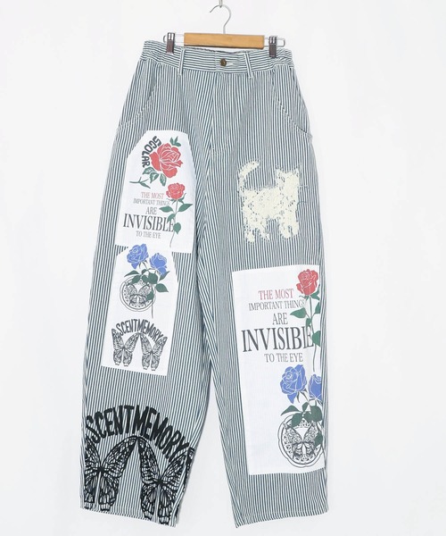 ScoLar(スカラー)の「161609:アップリケ×刺繍デニムorツイルパンツ(その他パンツ・レディース・ベージュ/オフホワイト・M)」の20枚目の写真