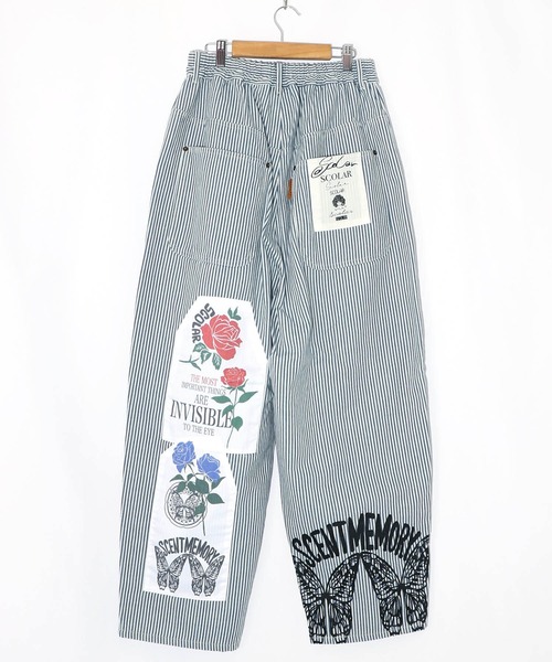 ScoLar(スカラー)の「161609:アップリケ×刺繍デニムorツイルパンツ(その他パンツ・レディース・ベージュ/オフホワイト・M)」の21枚目の写真