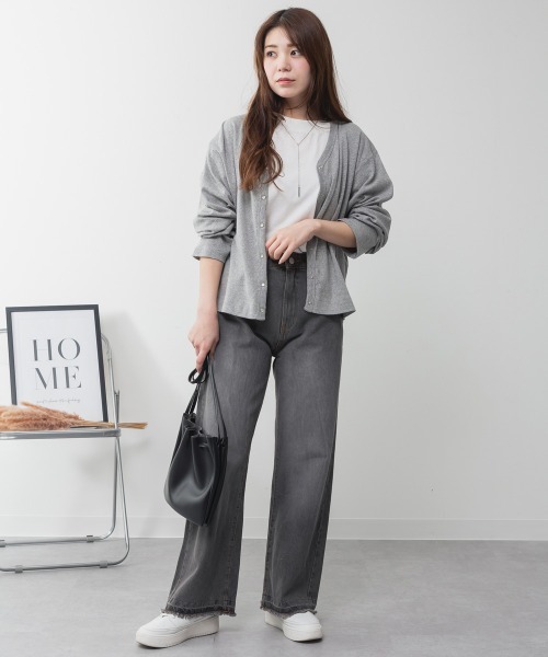aity(アイティ)の「M-4L ヴィンテージ風 ポケット加工デニムワイドパンツ(デニムパンツ・レディース・ライトブルー/ブルー/グレー・4L/3L/LL/L/M)」の22枚目の写真