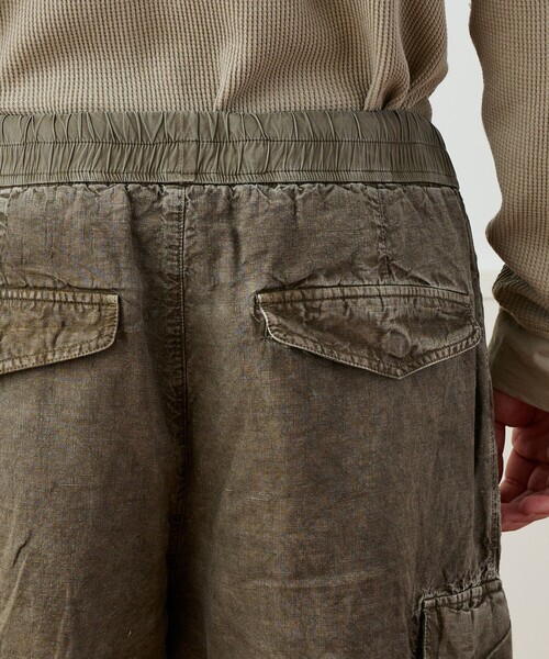 JAMES PERSE(ジェームスパース)の「テクスチャードリネン ショートパンツ MTXL4313(その他パンツ・メンズ・ダークグリーン・3/2/1/0)」の7枚目の写真