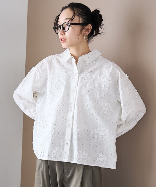 古着屋購入*エンジェルスリーブ*ドット柄ブラウス*チュニック*vintage ブラウスチュニック ドット柄 水玉 ゆったり トップス ギャザー