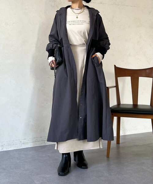 un dix cors（アンディコール）の「ウエストリブコート（その他アウター・レディース・チャコールグレー/ライム・FREE）」の20枚目の写真