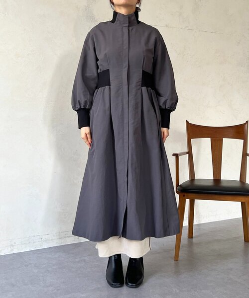 un dix cors（アンディコール）の「ウエストリブコート（その他アウター・レディース・チャコールグレー/ライム・FREE）」の22枚目の写真