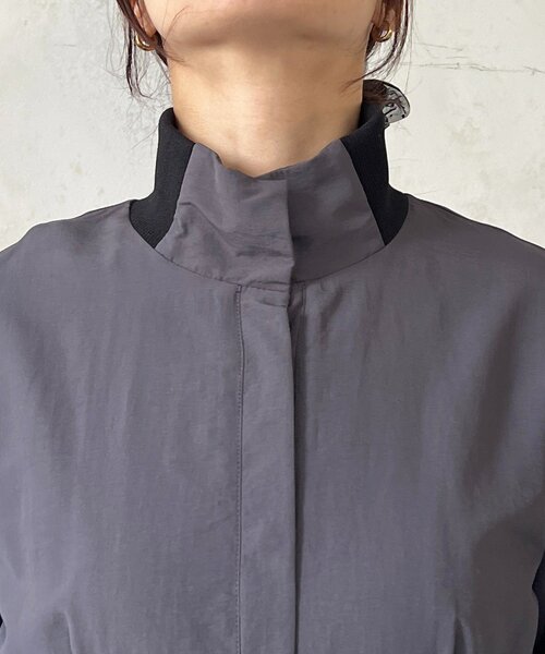 un dix cors（アンディコール）の「ウエストリブコート（その他アウター・レディース・チャコールグレー/ライム・FREE）」の14枚目の写真