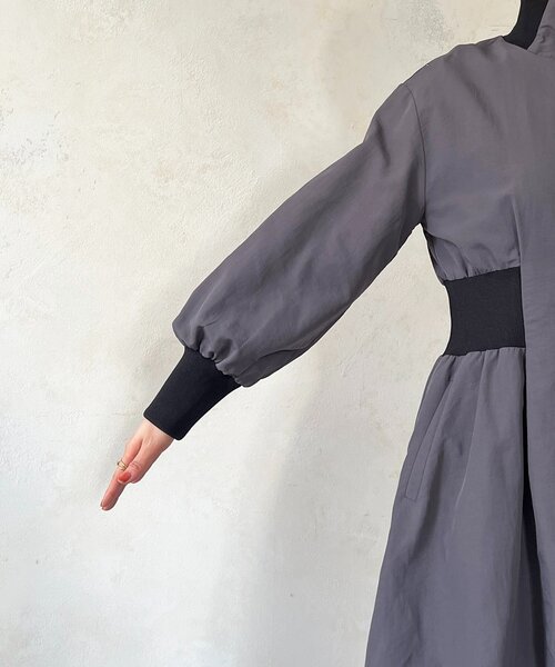 un dix cors（アンディコール）の「ウエストリブコート（その他アウター・レディース・チャコールグレー/ライム・FREE）」の15枚目の写真