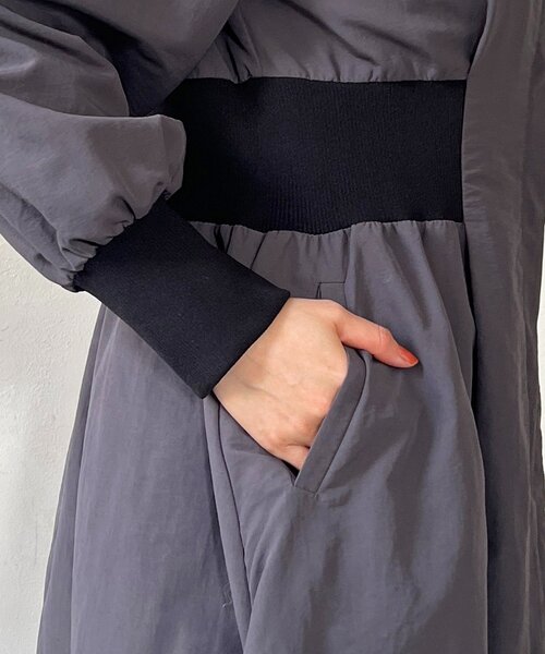 un dix cors（アンディコール）の「ウエストリブコート（その他アウター・レディース・チャコールグレー/ライム・FREE）」の16枚目の写真