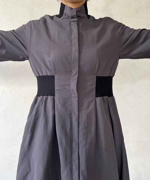 un dix cors（アンディコール）の「ウエストリブコート（その他アウター・レディース・チャコールグレー/ライム・FREE）」の17枚目の写真