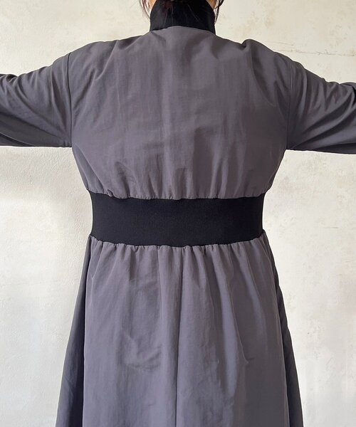 un dix cors（アンディコール）の「ウエストリブコート（その他アウター・レディース・チャコールグレー/ライム・FREE）」の18枚目の写真