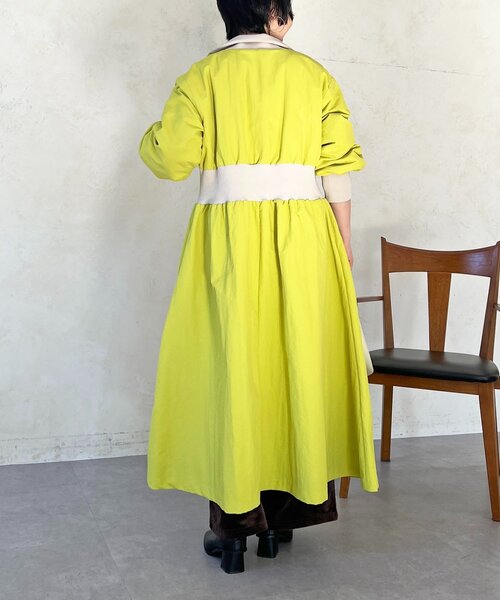 un dix cors（アンディコール）の「ウエストリブコート（その他アウター・レディース・チャコールグレー/ライム・FREE）」の12枚目の写真