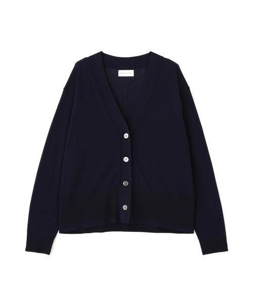 human woman（ヒューマンウーマン）の「◆コットン混ハイゲージＶネックカーディガン（カーディガン/ボレロ・レディース・グリーン/グレー/ネイビー・MEDIUM）」の9枚目の写真
