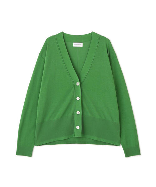 human woman（ヒューマンウーマン）の「◆コットン混ハイゲージＶネックカーディガン（カーディガン/ボレロ・レディース・グリーン/グレー/ネイビー・MEDIUM）」の14枚目の写真