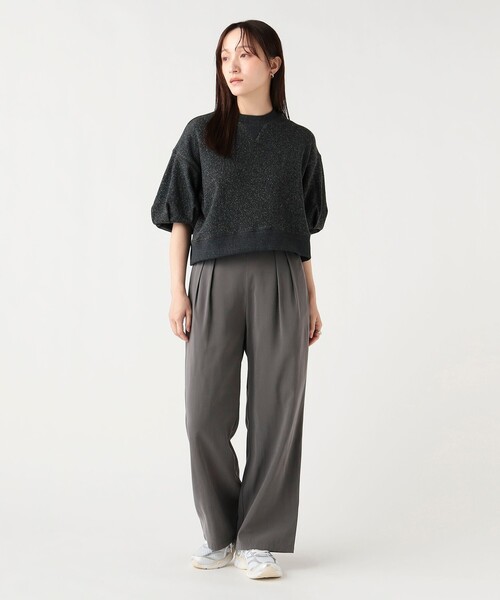 BEAMS HEART(ビームスハート)の「ラメ裏毛 袖バルーン プルオーバー(スウェット・レディース・ホワイト系その他5/ブラック/グレー・FREE)」の15枚目の写真