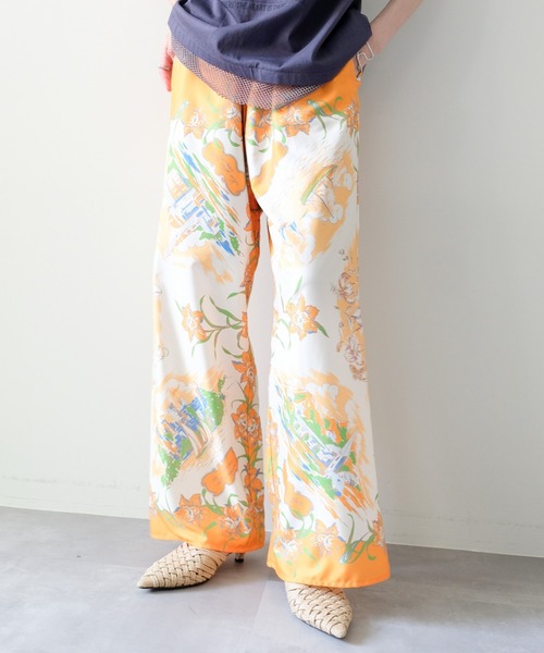 DOLLUPOOPS(ドールアップウップス)の「Yacht Panel Print Easy Pants(ヨットパネルプリントイージーパンツ)(その他パンツ・レディース・ターコイズブルー/オレンジ・FREE)」の1枚目の写真