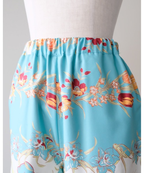 DOLLUPOOPS(ドールアップウップス)の「Yacht Panel Print Easy Pants(ヨットパネルプリントイージーパンツ)(その他パンツ・レディース・ターコイズブルー/オレンジ・FREE)」の9枚目の写真