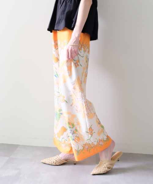 DOLLUPOOPS(ドールアップウップス)の「Yacht Panel Print Easy Pants(ヨットパネルプリントイージーパンツ)(その他パンツ・レディース・ターコイズブルー/オレンジ・FREE)」の7枚目の写真