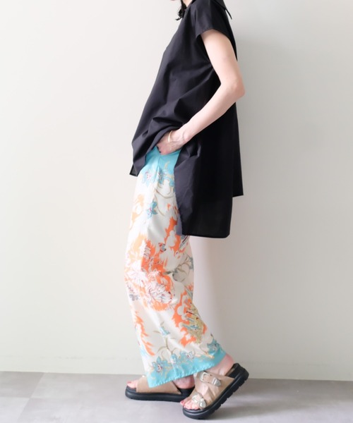 DOLLUPOOPS(ドールアップウップス)の「Yacht Panel Print Easy Pants(ヨットパネルプリントイージーパンツ)(その他パンツ・レディース・ターコイズブルー/オレンジ・FREE)」の19枚目の写真