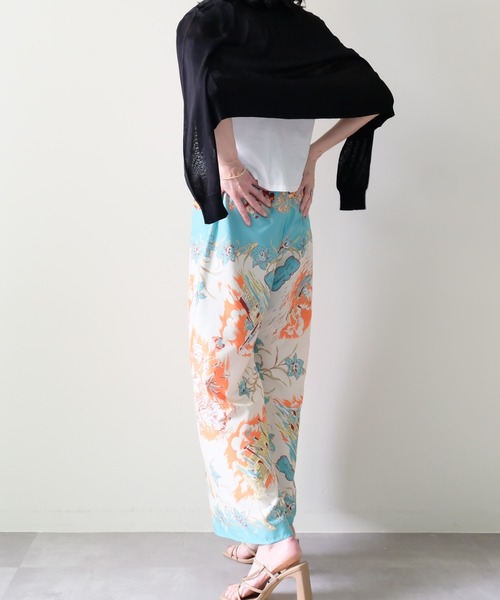DOLLUPOOPS(ドールアップウップス)の「Yacht Panel Print Easy Pants(ヨットパネルプリントイージーパンツ)(その他パンツ・レディース・ターコイズブルー/オレンジ・FREE)」の14枚目の写真