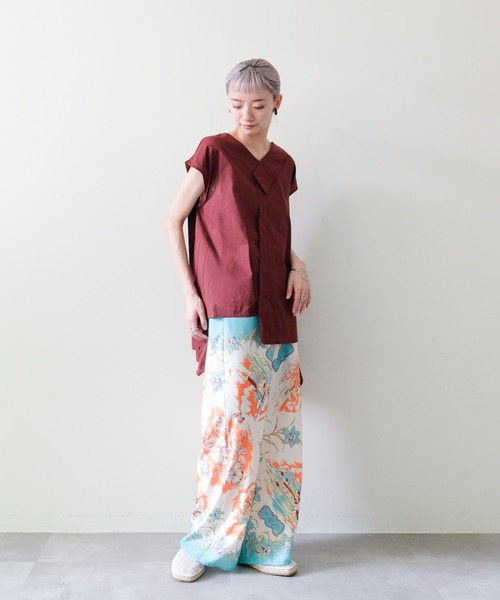 DOLLUPOOPS(ドールアップウップス)の「Yacht Panel Print Easy Pants(ヨットパネルプリントイージーパンツ)(その他パンツ・レディース・ターコイズブルー/オレンジ・FREE)」の22枚目の写真