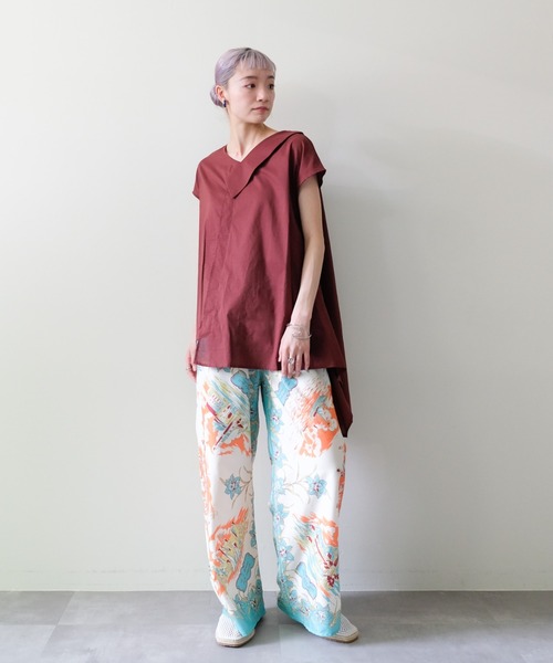 DOLLUPOOPS(ドールアップウップス)の「Yacht Panel Print Easy Pants(ヨットパネルプリントイージーパンツ)(その他パンツ・レディース・ターコイズブルー/オレンジ・FREE)」の21枚目の写真