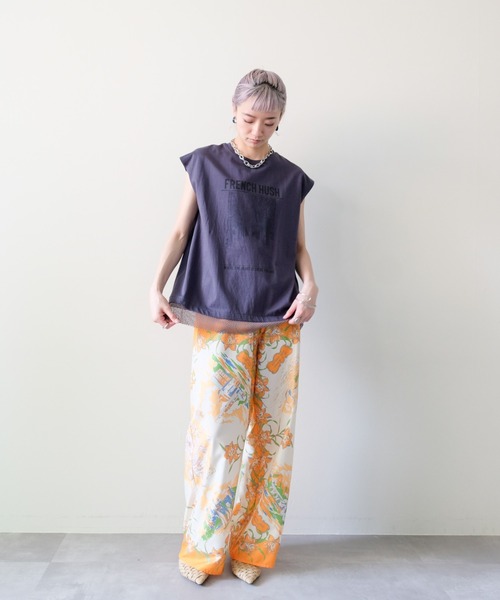 DOLLUPOOPS(ドールアップウップス)の「Yacht Panel Print Easy Pants(ヨットパネルプリントイージーパンツ)(その他パンツ・レディース・ターコイズブルー/オレンジ・FREE)」の20枚目の写真