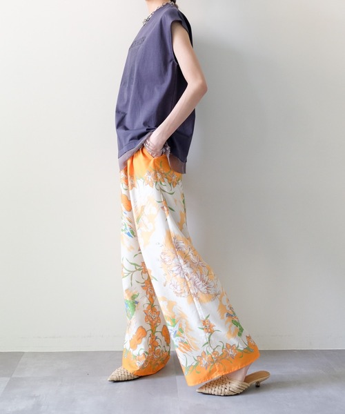 DOLLUPOOPS(ドールアップウップス)の「Yacht Panel Print Easy Pants(ヨットパネルプリントイージーパンツ)(その他パンツ・レディース・ターコイズブルー/オレンジ・FREE)」の21枚目の写真