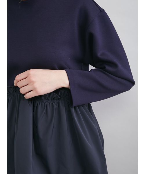 Mila Owen（ミラオーウェン）の「ペプラムブラウス×ワンタックパンツ　ＳＥＴＵＰ（ワンピース・レディース・ネイビー/ライトブルー/アイボリー・1/0）」の13枚目の写真
