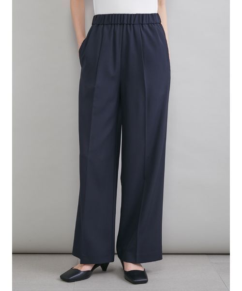 Mila Owen（ミラオーウェン）の「ペプラムブラウス×ワンタックパンツ　ＳＥＴＵＰ（ワンピース・レディース・ネイビー/ライトブルー/アイボリー・1/0）」の16枚目の写真