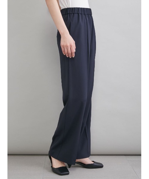 Mila Owen(ミラオーウェン)の「ペプラムブラウス×ワンタックパンツ SETUP(ワンピース・レディース・ネイビー/ライトブルー/アイボリー・1/0)」の16枚目の写真