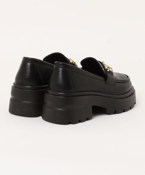 JELLY BEANS（ジェリービーンズ）の「厚底トラックソールビットローファー(210-61341)JELLY BEANS(ジェリービーンズ)（ローファー・レディース・ブラック/ダークブラウン・M/L）」の3枚目の写真