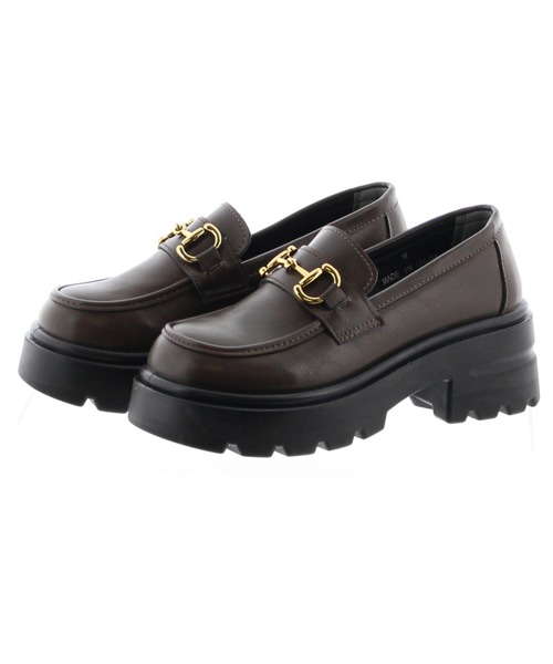 JELLY BEANS（ジェリービーンズ）の「厚底トラックソールビットローファー(210-61341)JELLY BEANS(ジェリービーンズ)（ローファー・レディース・ブラック/ダークブラウン・M/L）」の6枚目の写真