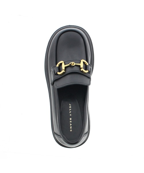 JELLY BEANS（ジェリービーンズ）の「厚底トラックソールビットローファー(210-61341)JELLY BEANS(ジェリービーンズ)（ローファー・レディース・ブラック/ダークブラウン・M/L）」の9枚目の写真