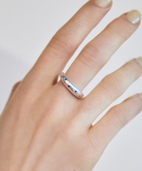 TEN.(テン)の「【新作】SILVER925 ポルカリング (シンセティックサファイア)(リング・レディース・シルバー・#9/#11/#13/#15/#7)」の4枚目の写真