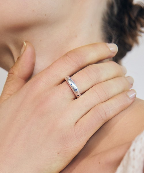 TEN.(テン)の「【新作】SILVER925 ポルカリング (シンセティックサファイア)(リング・レディース・シルバー・#9/#11/#13/#15/#7)」の6枚目の写真