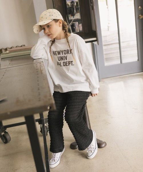 GLOBAL WORK（グローバルワーク）の「ヘビロッTEEプリント長袖/637852（Tシャツ/カットソー・キッズ・ホワイト系その他/ライトグレー/ホワイト/ブラック/ネイビー・150cm/130cm/140cm/160cm）」の6枚目の写真