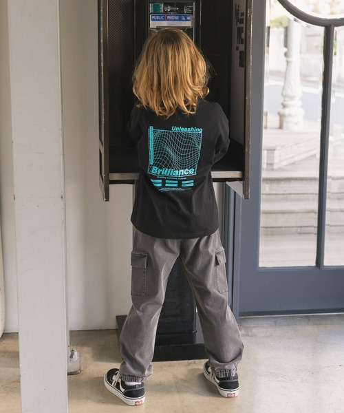 GLOBAL WORK（グローバルワーク）の「ヘビロッTEEプリント長袖/637852（Tシャツ/カットソー・キッズ・ホワイト系その他/ライトグレー/ホワイト/ブラック/ネイビー・150cm/130cm/140cm/160cm）」の20枚目の写真