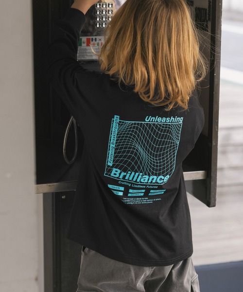 GLOBAL WORK（グローバルワーク）の「ヘビロッTEEプリント長袖/637852（Tシャツ/カットソー・キッズ・ホワイト系その他/ライトグレー/ホワイト/ブラック/ネイビー・150cm/130cm/140cm/160cm）」の22枚目の写真