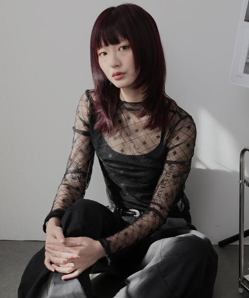 Ulysses(ユリシス)の「ハイネックシアーダイヤカットソー(Tシャツ/カットソー・レディース・ホワイト/ブラック・F)」の21枚目の写真