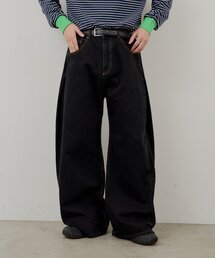 WHIMSIC（ウィムジック）の「【WHIMSIC/2サイズ展開/SETUP対応】サイドタックデニムパンツ（デニムパンツ）」