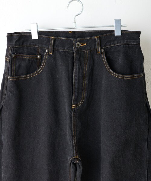 WHIMSIC（ウィムジック）の「【WHIMSIC/2サイズ展開/SETUP対応】サイドタックデニムパンツ（デニムパンツ・レディース・インディゴブルー/ブルー/ブラック・1/2）」の12枚目の写真