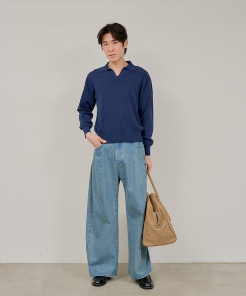 WHIMSIC(ウィムジック)の「【WHIMSIC/2サイズ展開/SETUP対応】サイドタックデニムパンツ(デニムパンツ・メンズ・インディゴブルー/ブルー/ブラック・1/2)」の22枚目の写真