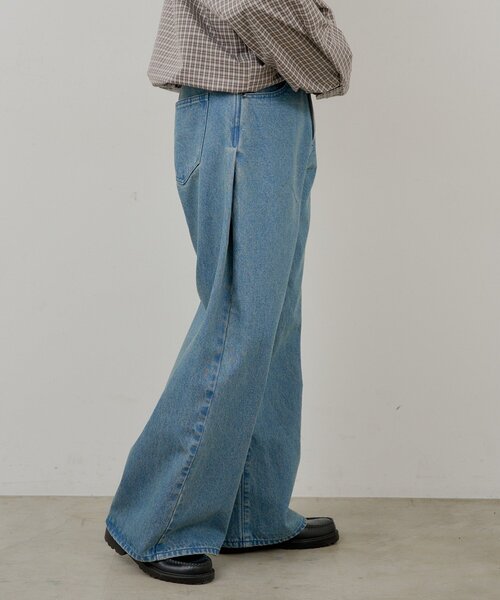 WHIMSIC(ウィムジック)の「【WHIMSIC/2サイズ展開/SETUP対応】サイドタックデニムパンツ(デニムパンツ・メンズ・インディゴブルー/ブルー/ブラック・1/2)」の14枚目の写真