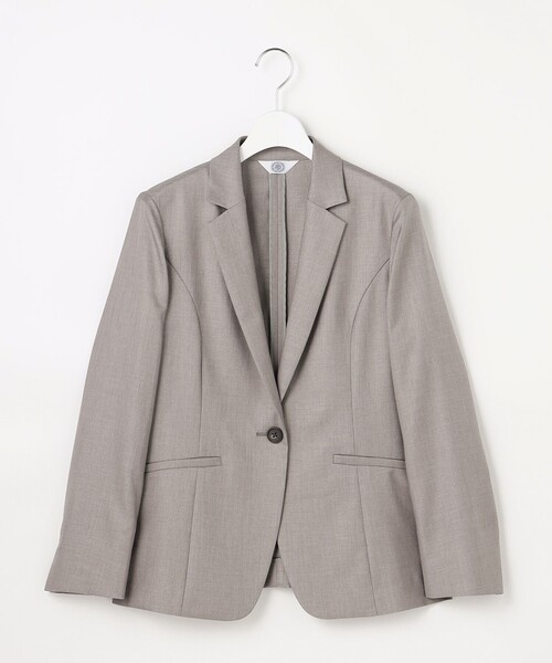 J.PRESS Ladies(J.プレス レディス)の「【定番人気・セットアップ対応】OXIJEWEL ストレッチ テーラード ジャケット(テーラードジャケット・レディース・ライトグレー系/ネイビー系/シルバー系・XS)」の10枚目の写真