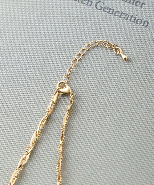 Jena espace merveilleux(ジェナ エスパスメルヴェイユ)の「ウェーブチェーンネックレス(リング・レディース・シルバー/ゴールド・FREE)」の7枚目の写真
